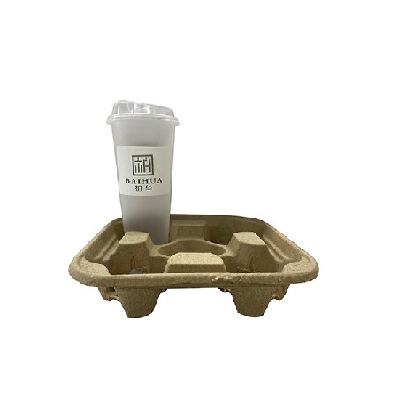 饮品包装纸托四杯