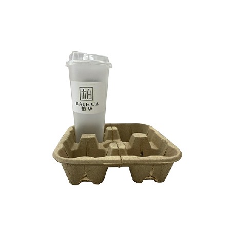 饮品外卖纸托包装